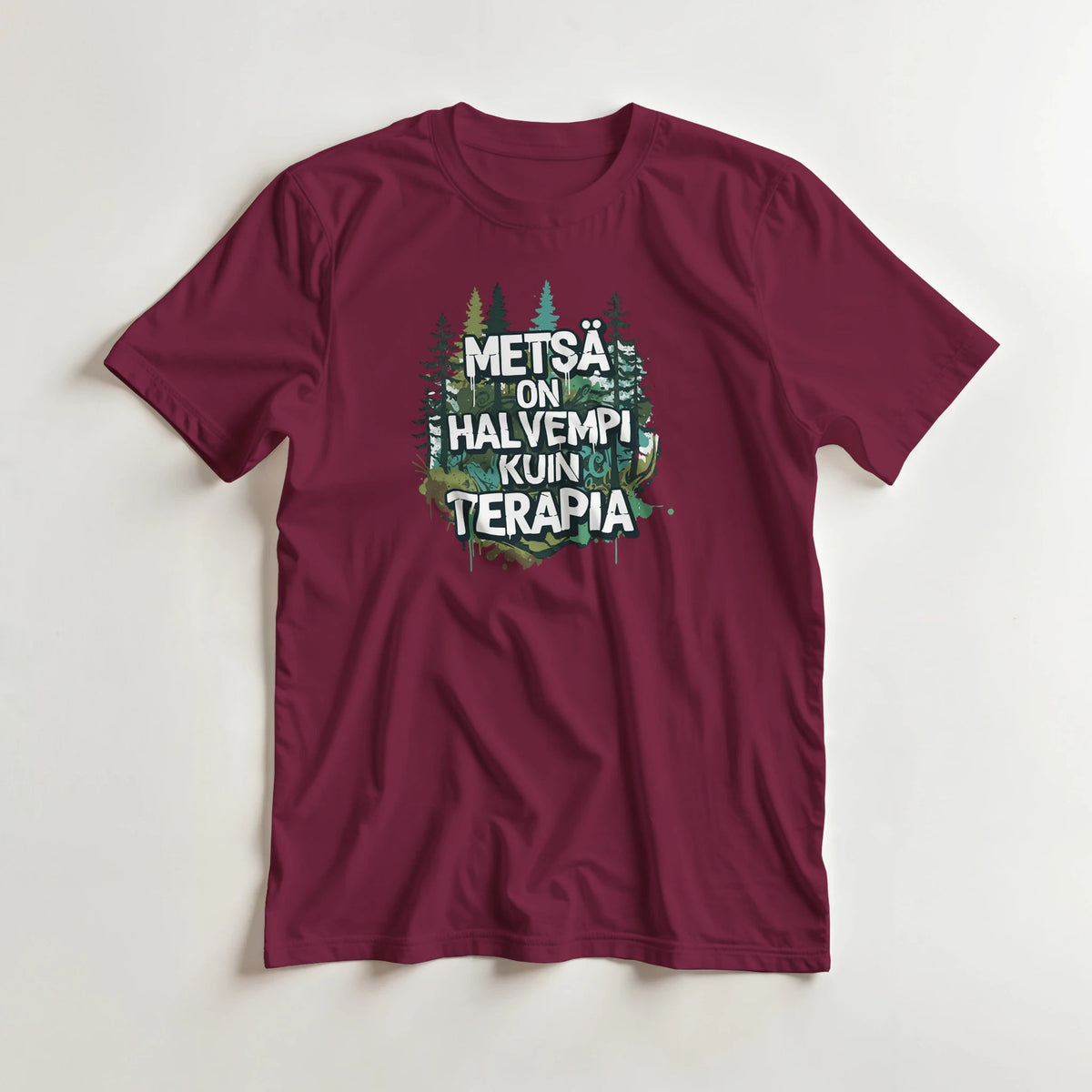 Metsä On Halvempi Kuin Terapia - 3XL - 5XL T - paita - Mun Paita