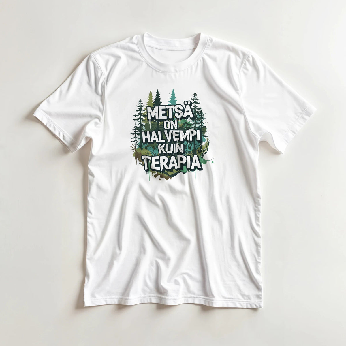 Metsä On Halvempi Kuin Terapia - 3XL - 5XL T - paita - Mun Paita