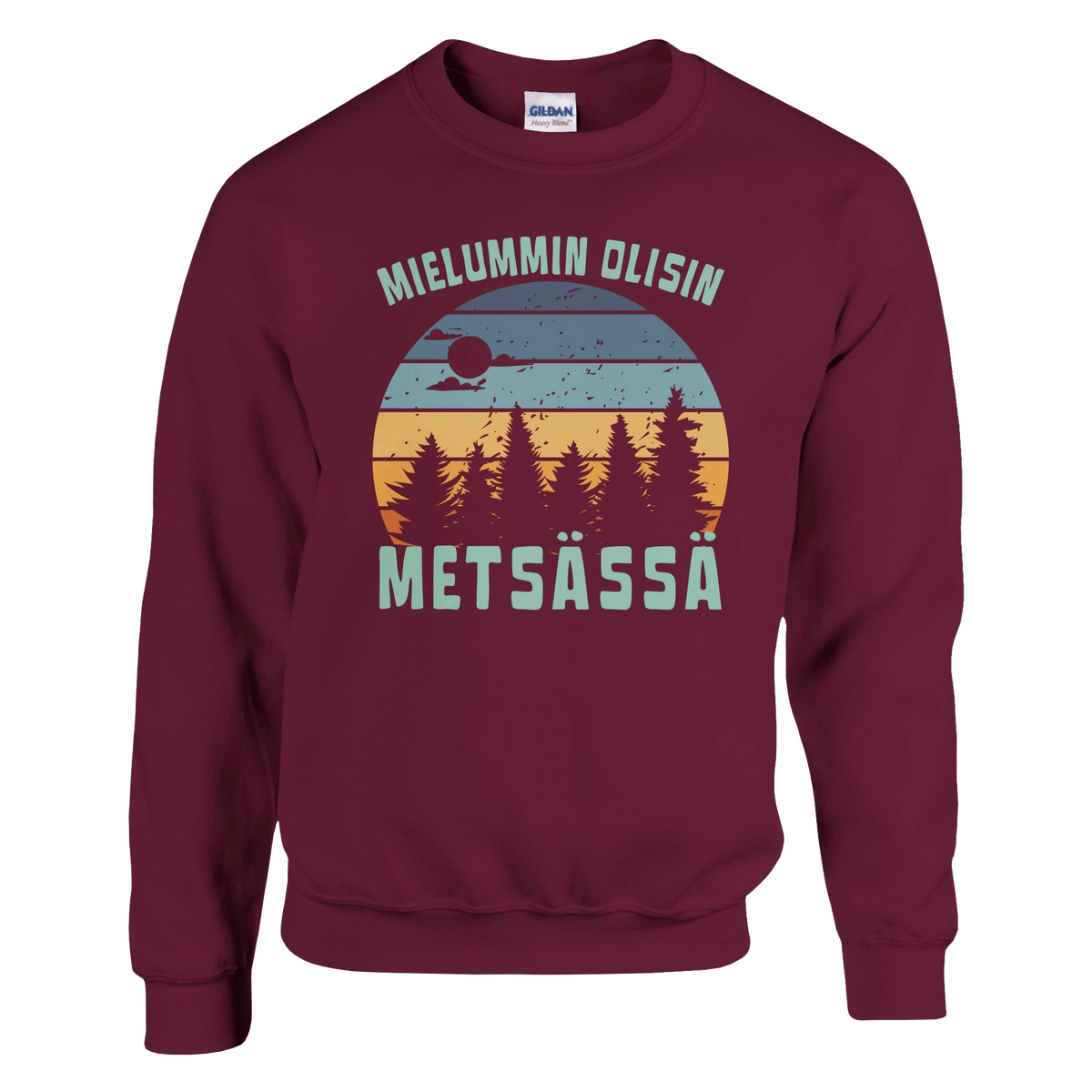 Mielummin Olisin Metsässä - Collegepaita - Mun Paita