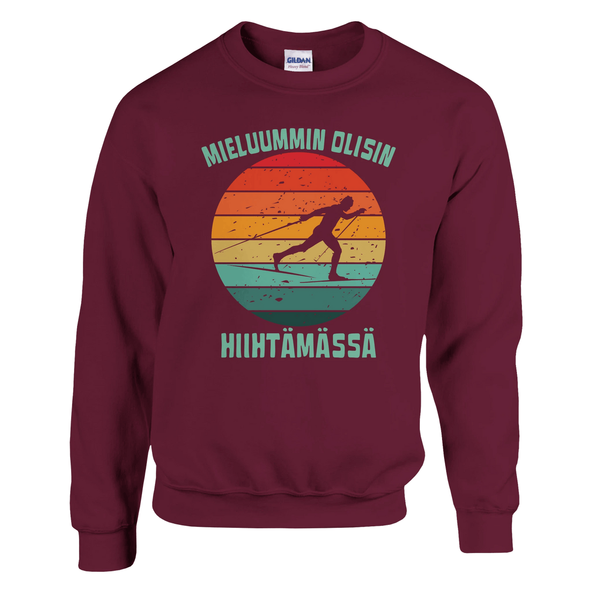 Mieluummin Olisin Hiihtämässä (P) - Collegepaita - Mun Paita