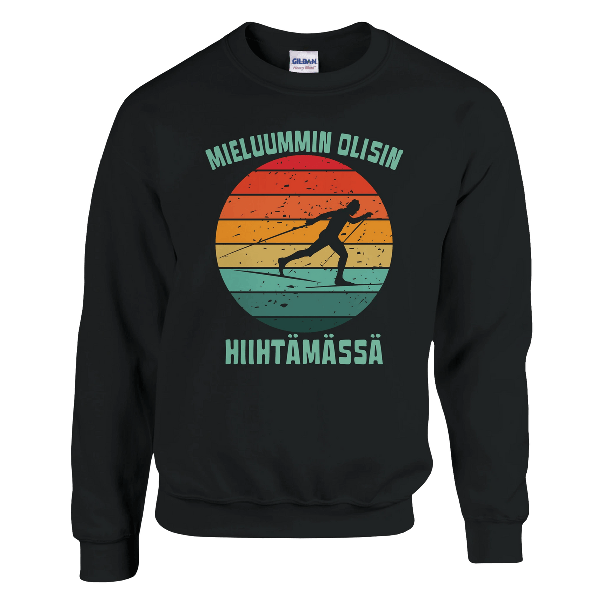 Mieluummin Olisin Hiihtämässä (P) - Collegepaita - Mun Paita