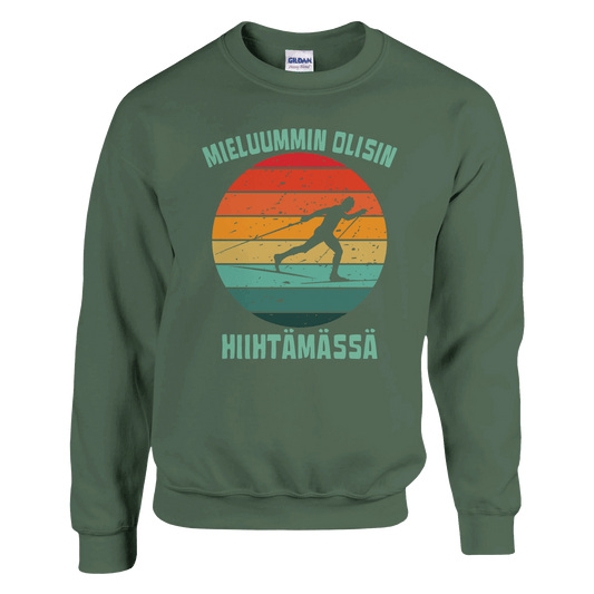 Mieluummin Olisin Hiihtämässä (P) - Collegepaita - Mun Paita