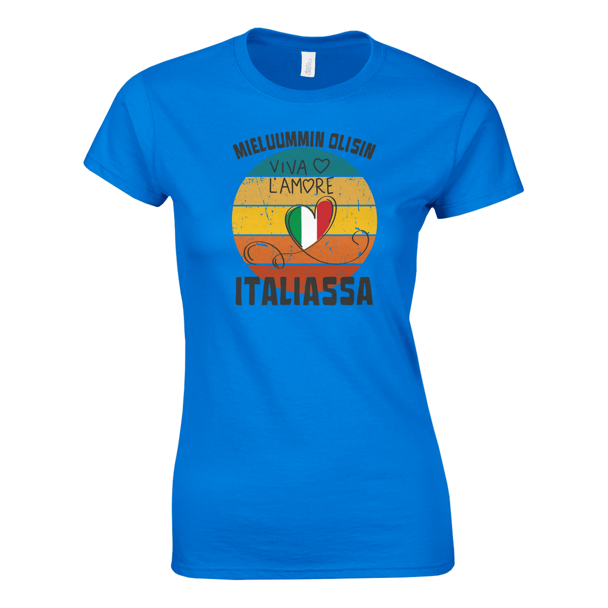 Mieluummin Olisin Italiassa - Naisten T - paita - Mun Paita