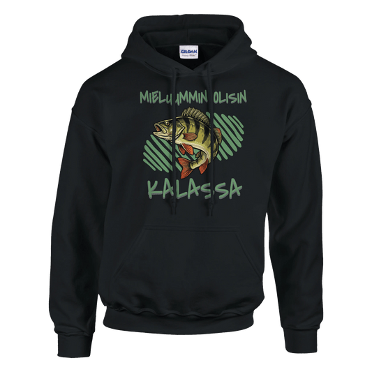 Mieluummin Olisin Kalassa - Ahven - Huppari - Mun Paita