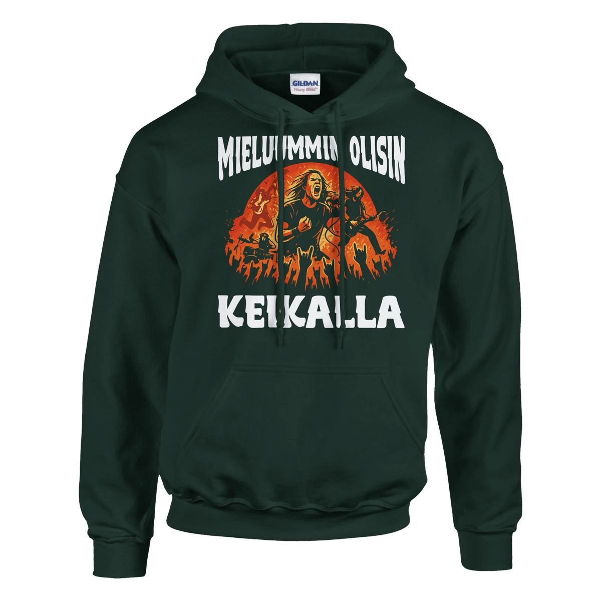 Mieluummin Olisin Keikalla - Huppari - Mun Paita