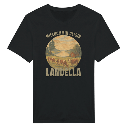 Mieluummin Olisin Landella 2 - Miesten T - paita - Mun Paita