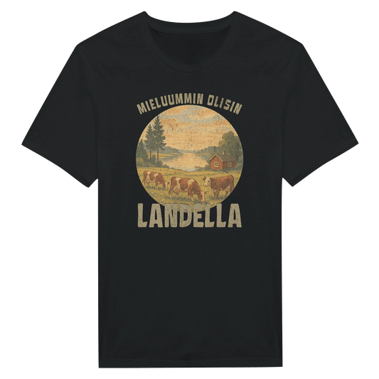 Mieluummin Olisin Landella 2 - Miesten T - paita - Mun Paita