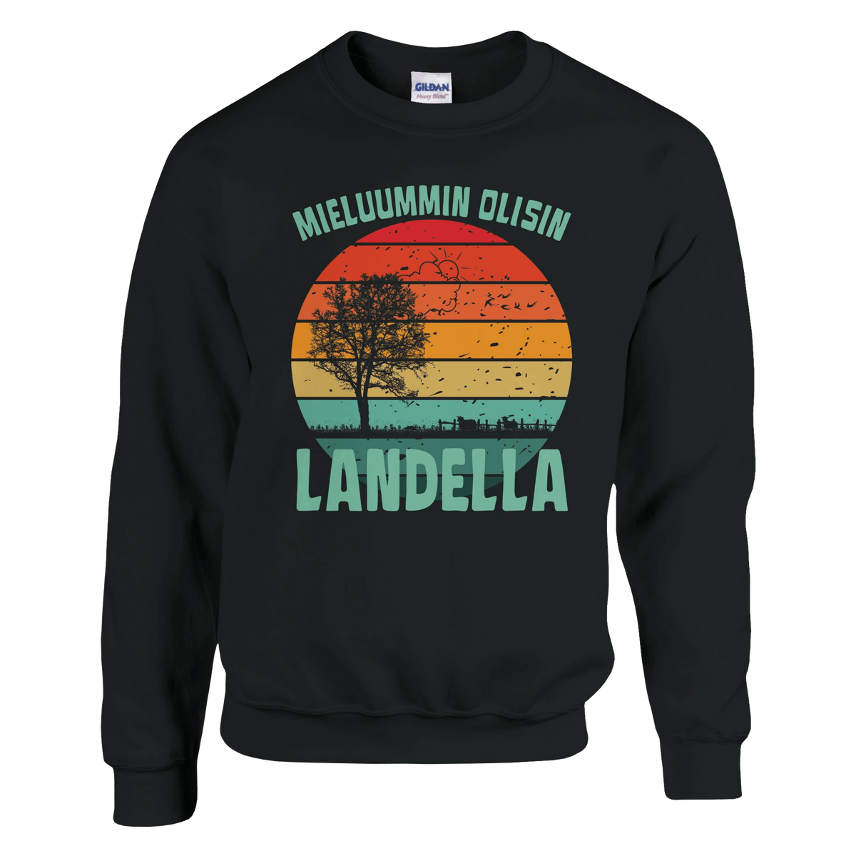 Mieluummin Olisin Landella - Collegepaita - Mun Paita