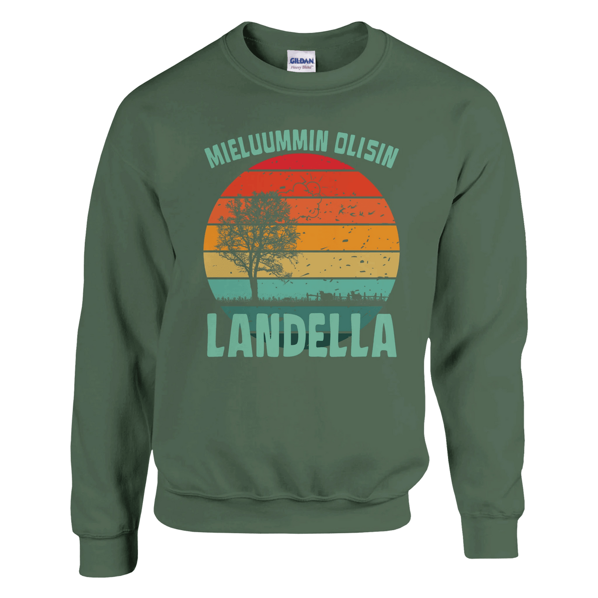 Mieluummin Olisin Landella - Collegepaita - Mun Paita