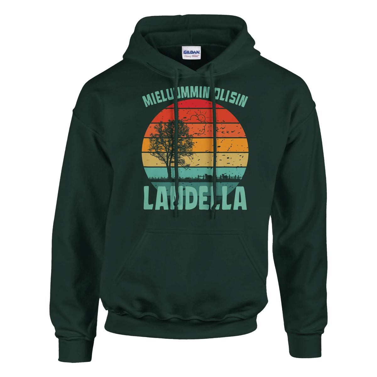 Mieluummin Olisin Landella - Huppari - Mun Paita