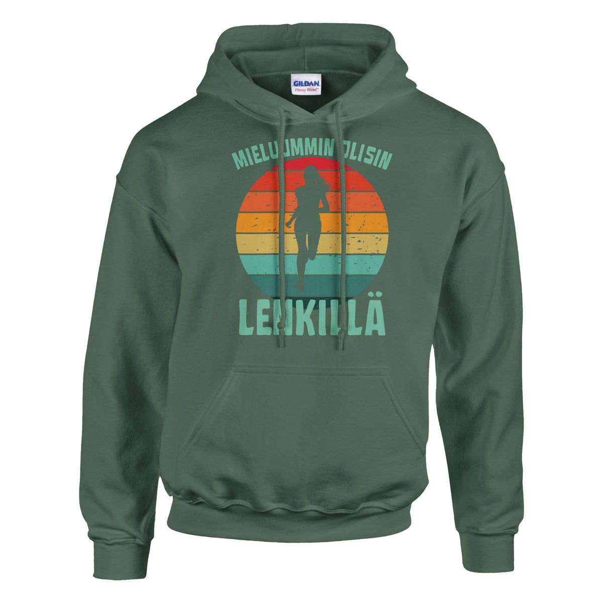 Mieluummin Olisin Lenkillä Naishahmo - Huppari - Mun Paita