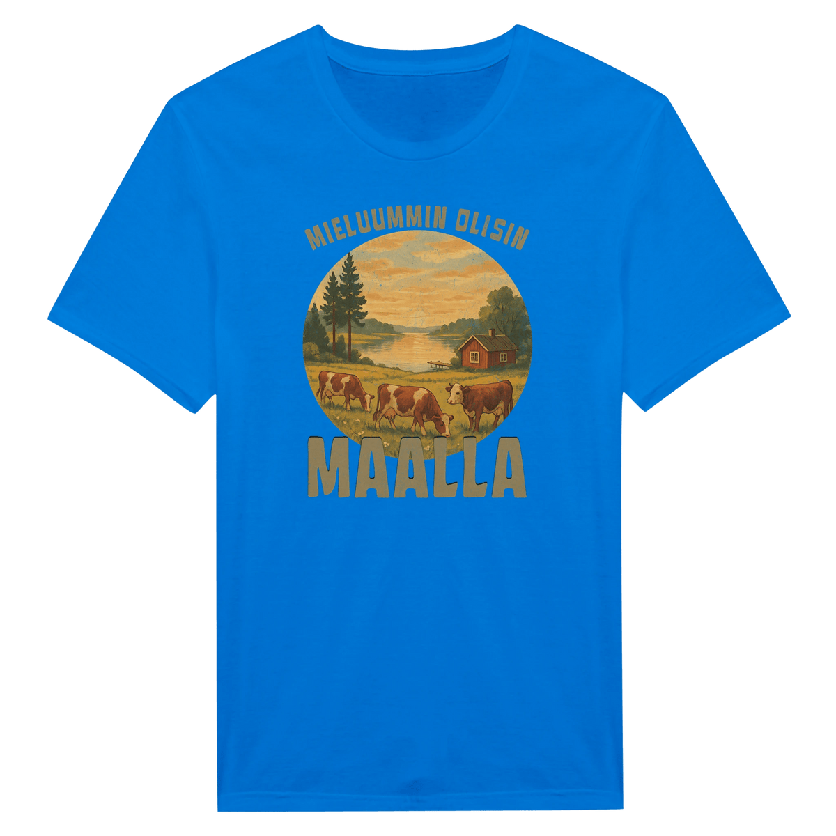 Mieluummin Olisin Maalla 2 - Miesten T - paita - Mun Paita