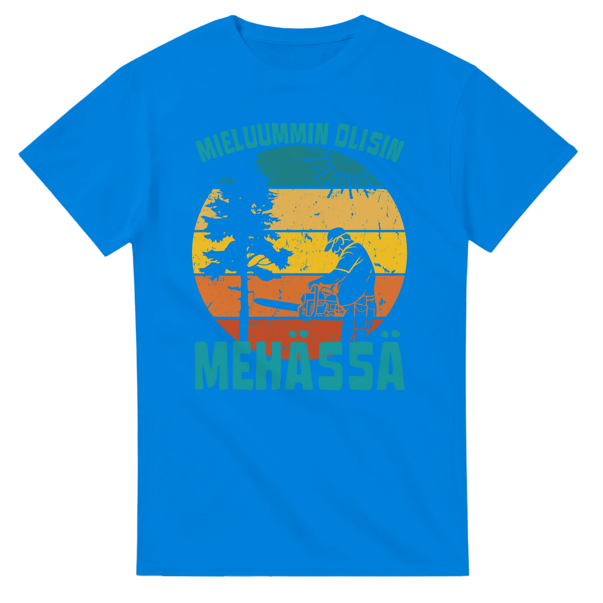Mieluummin Olisin Mehässä - 3XL - 5XL T - Paita - Mun Paita