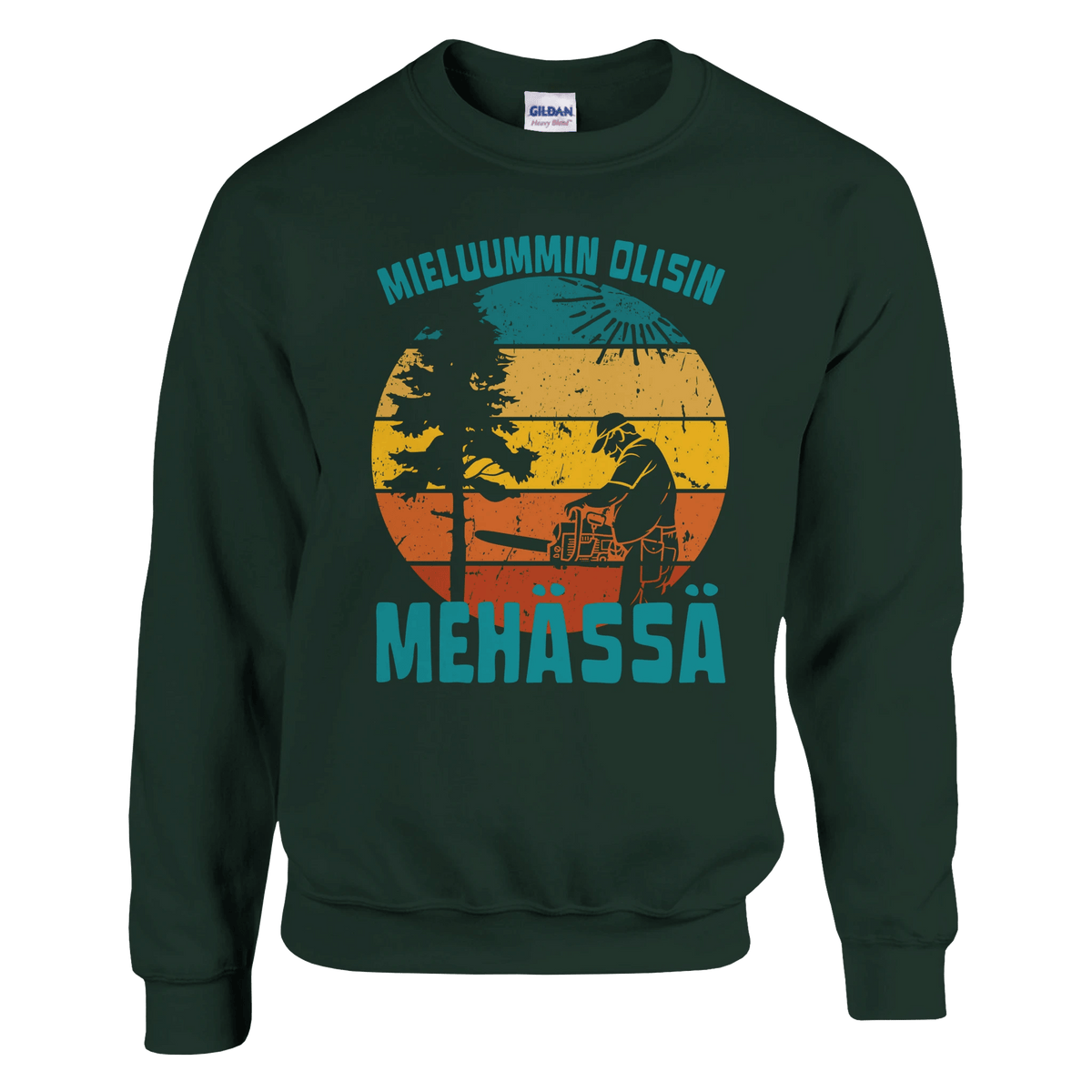 Mieluummin Olisin Mehässä - Collegepaita - Mun Paita