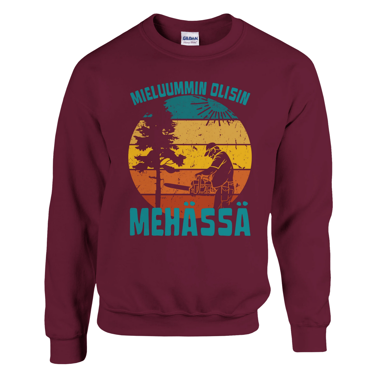 Mieluummin Olisin Mehässä - Collegepaita - Mun Paita