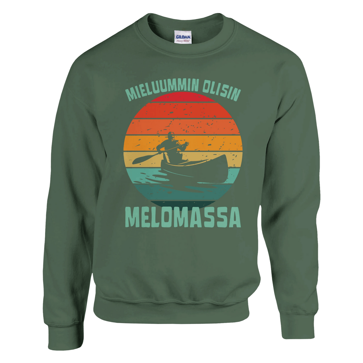 Mieluummin Olisin Melomassa v.1 - Collegepaita - Mun Paita