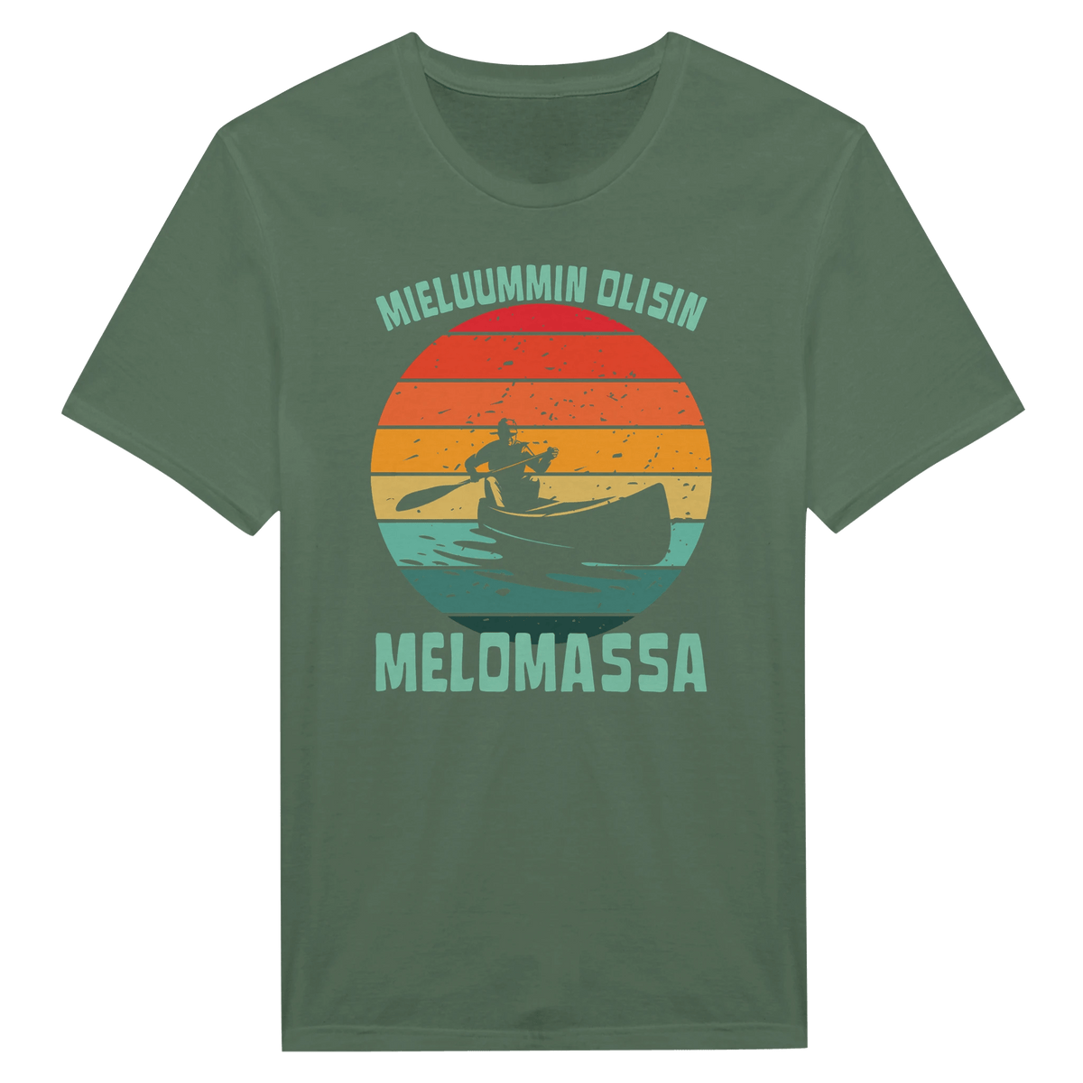 Mieluummin Olisin Melomassa v.1 - Miesten T - paita - Mun Paita