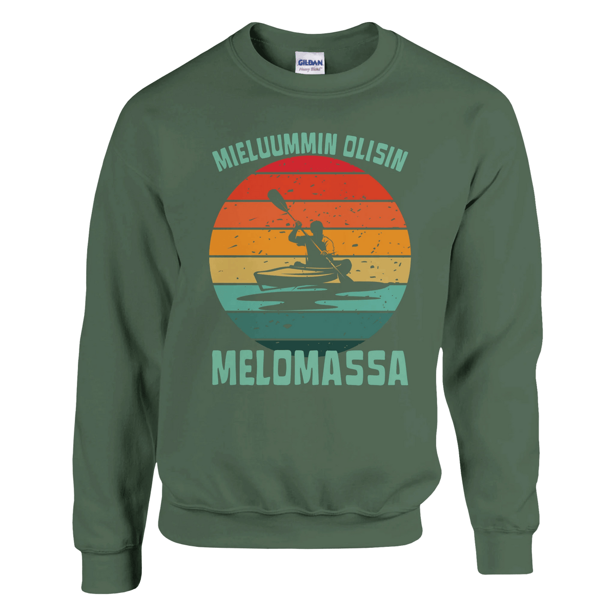 Mieluummin Olisin Melomassa v.2 - Collegepaita - Mun Paita