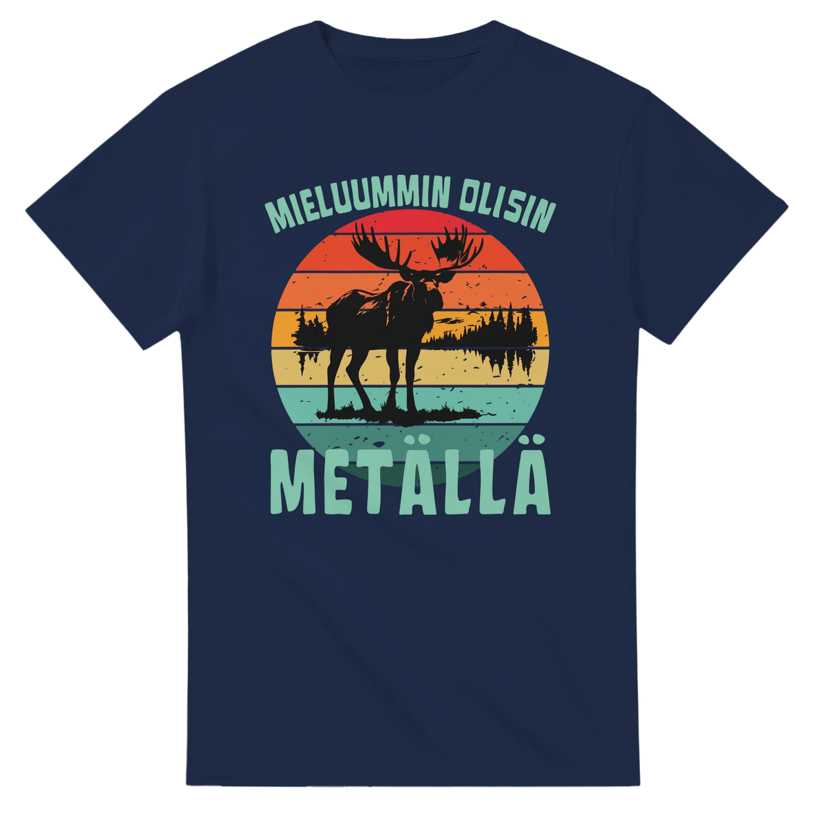 Mieluummin Olisin Metällä - 3XL - 5XL - Mun Paita