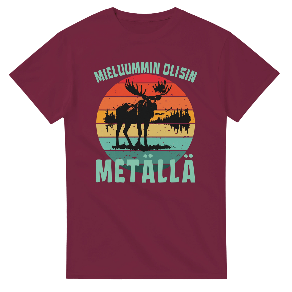 Mieluummin Olisin Metällä - 3XL - 5XL - Mun Paita