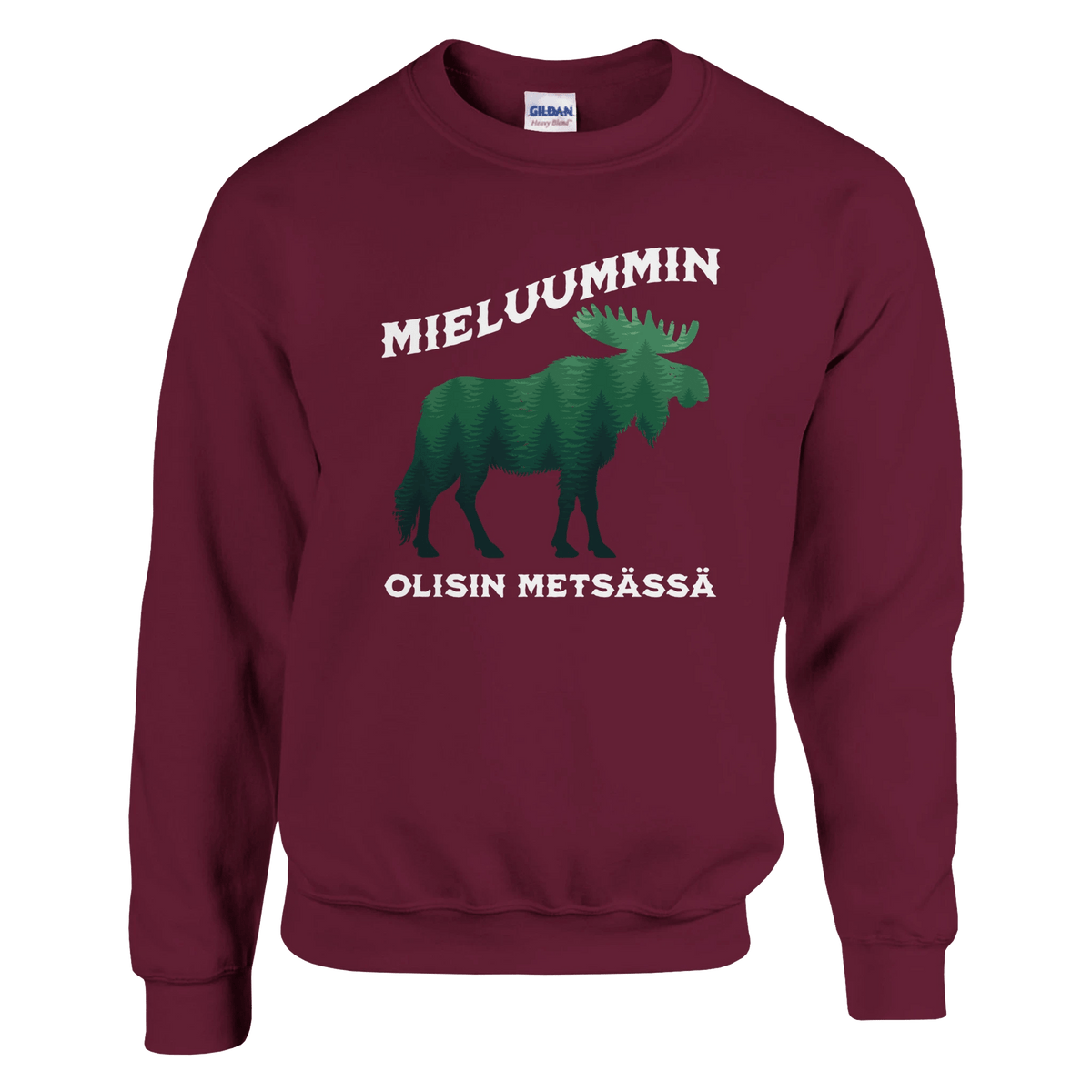 Mieluummin Olisin Metsässä Hirvi v.2 - Collegepaita - Mun Paita