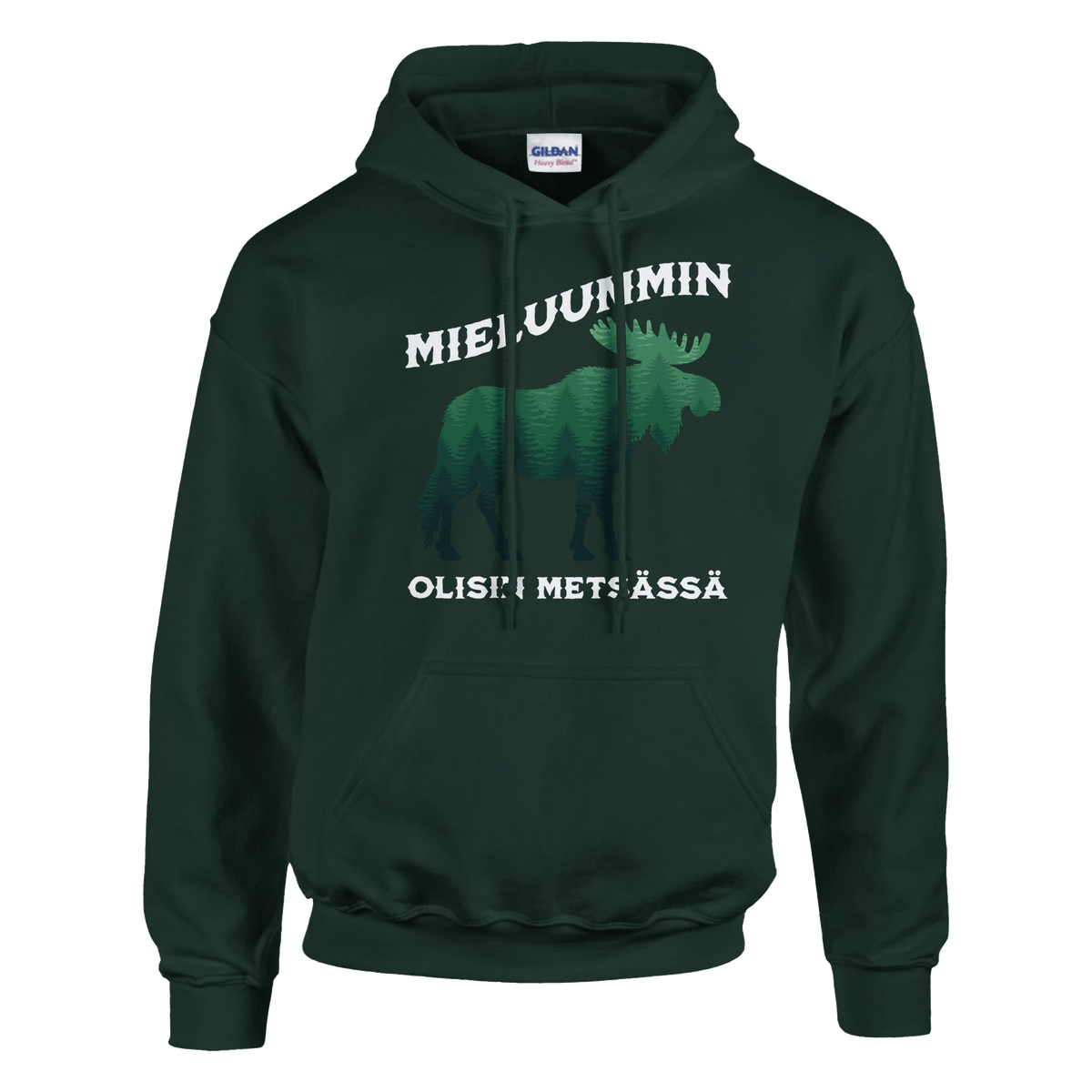 Mieluummin Olisin Metsässä Hirvi v.2 - Huppari - Mun Paita
