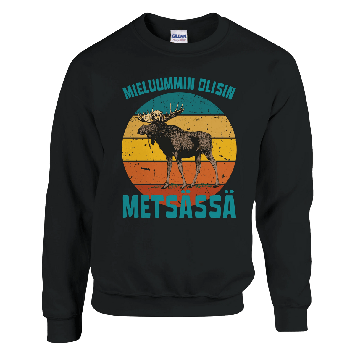 Mieluummin Olisin Metsässä Hirvi v.3 - Collegepaita - Mun Paita