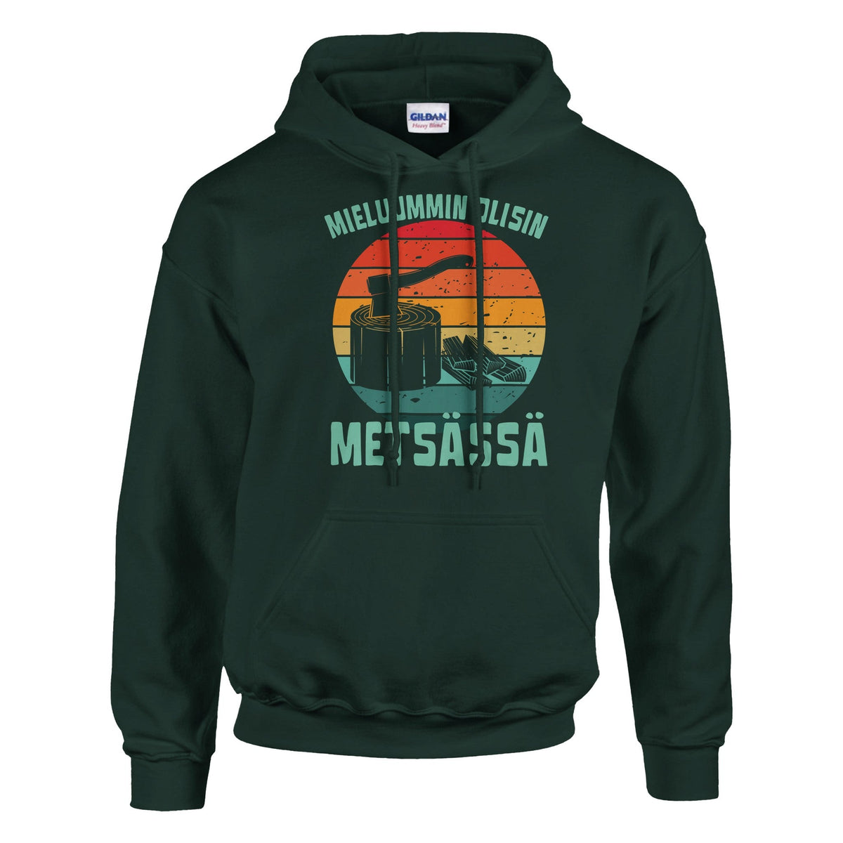 Mieluummin Olisin Metsässä Klapit - Huppari - Mun Paita