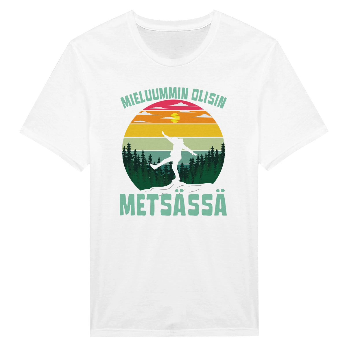 Mieluummin Olisin Metsässä - Miesten T - paita - Mun Paita