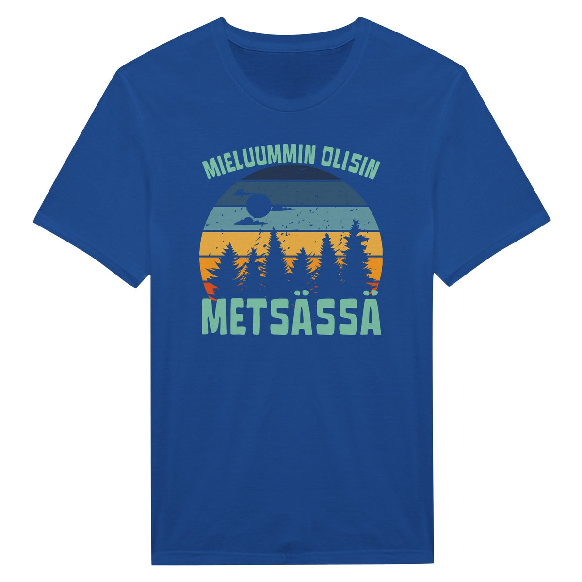 Mieluummin Olisin Metsässä v.2 - Miesten T - paita - Mun Paita