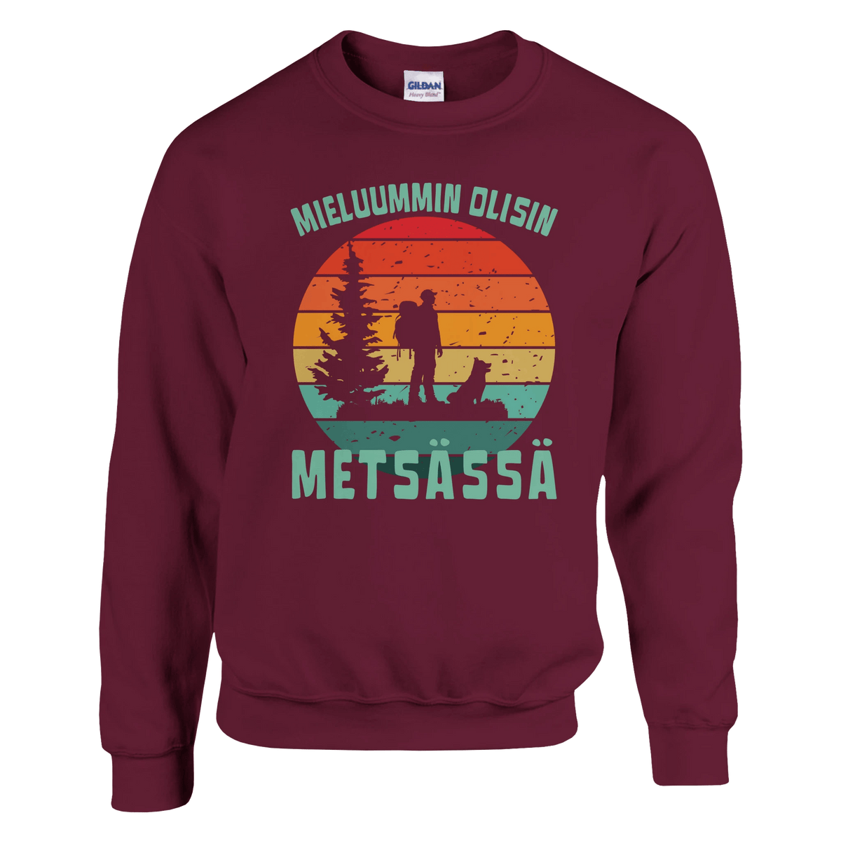 Mieluummin Olisin Metsässä v.4 - Collegepaita - Mun Paita
