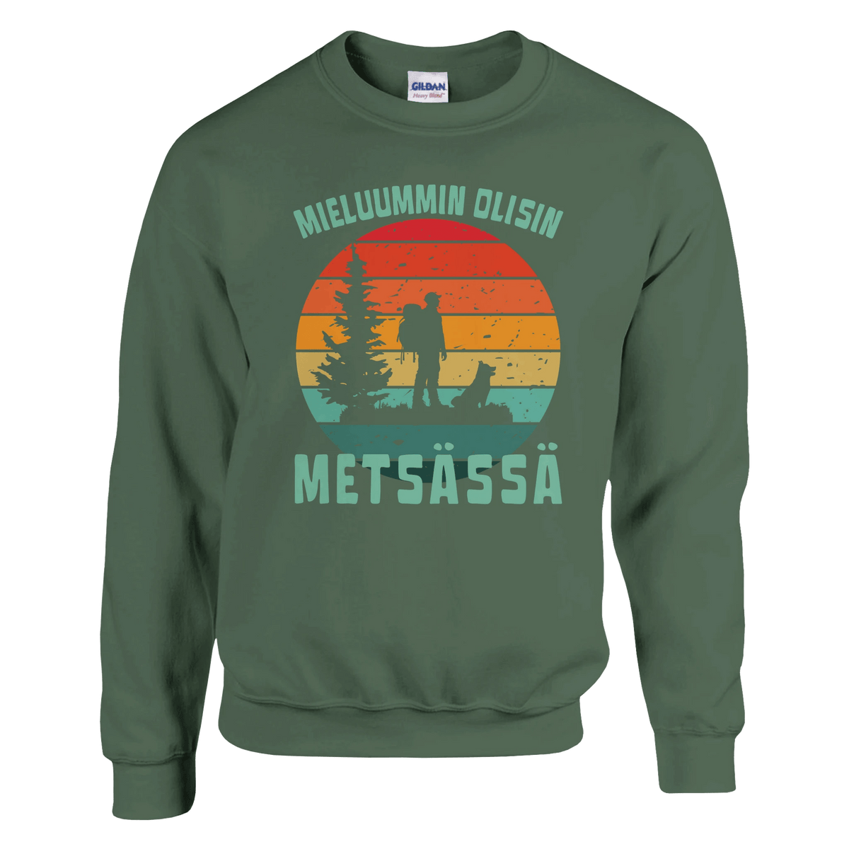 Mieluummin Olisin Metsässä v.4 - Collegepaita - Mun Paita