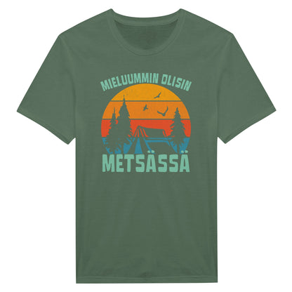 Mieluummin Olisin Metsässä v.6 - Miesten T - paita - Mun Paita