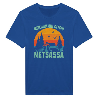 Mieluummin Olisin Metsässä v.6 - Miesten T - paita - Mun Paita