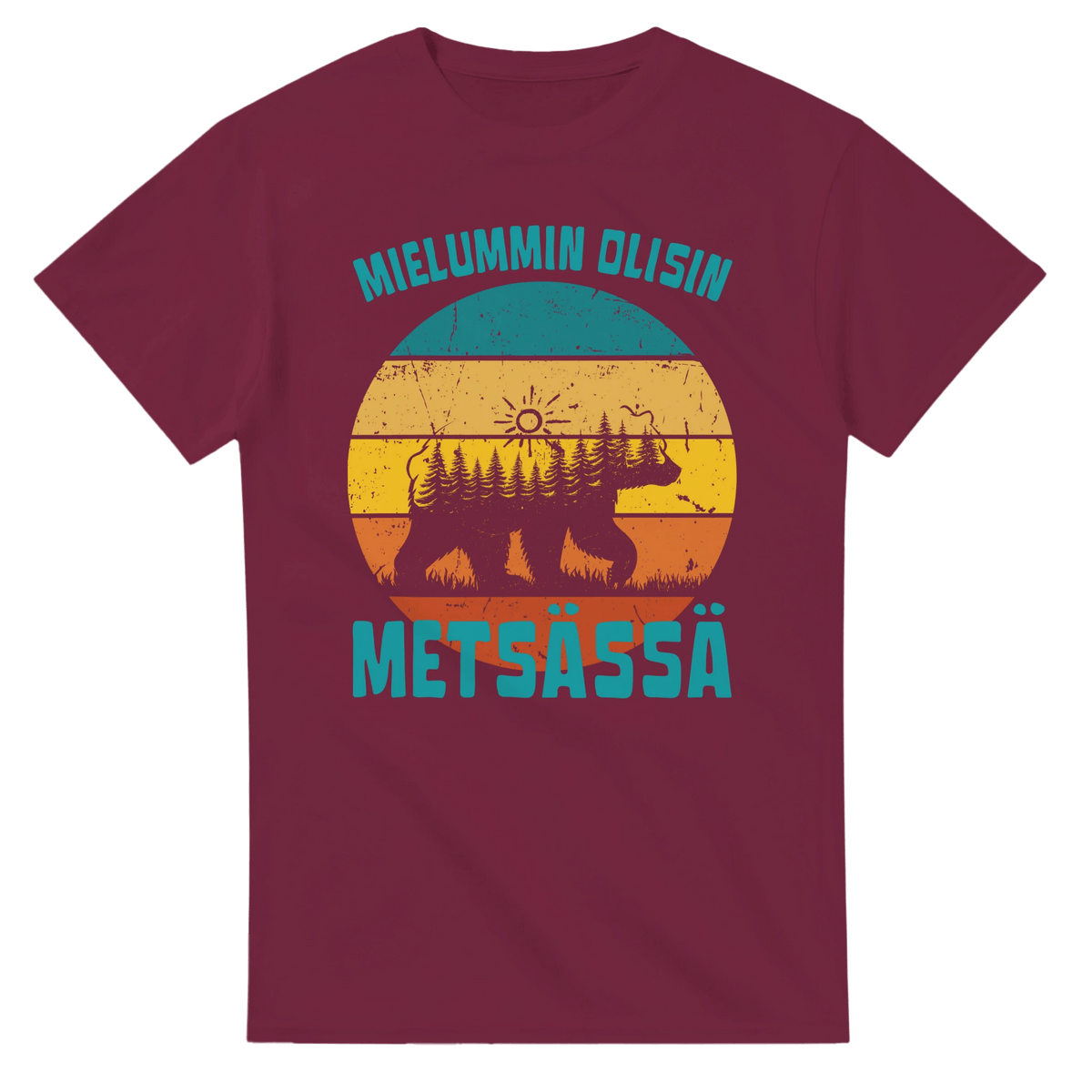 Mieluummin Olisin Metsässä v.7 - 3XL - 5XL - Mun Paita