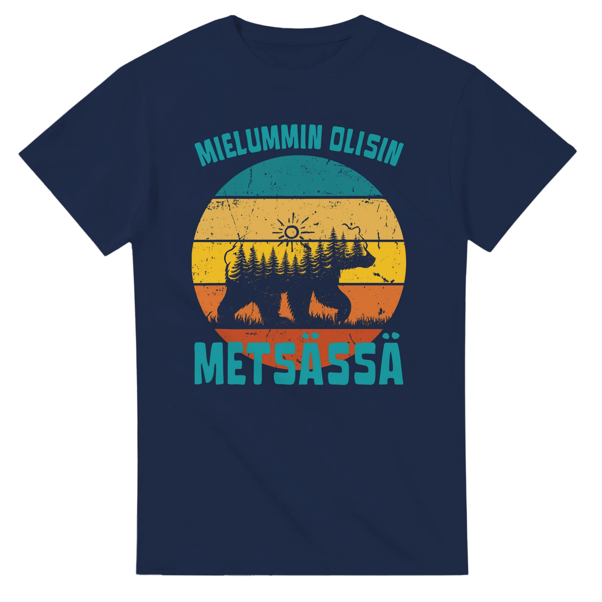 Mieluummin Olisin Metsässä v.7 - 3XL - 5XL - Mun Paita