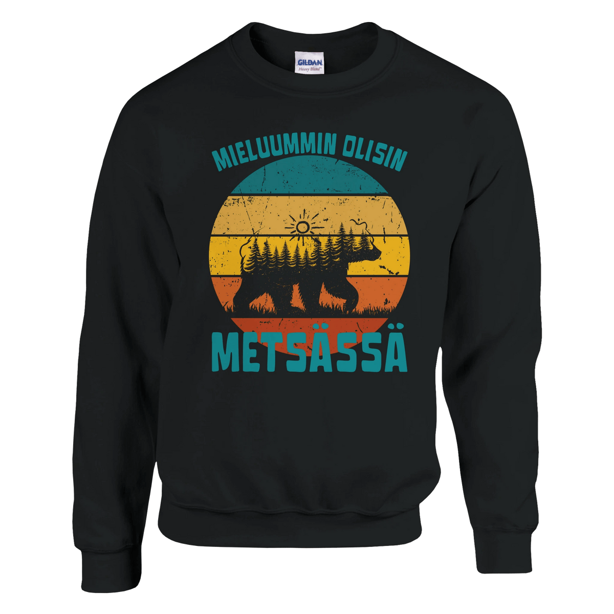 Mieluummin Olisin Metsässä v.7 - Collegepaita - Mun Paita
