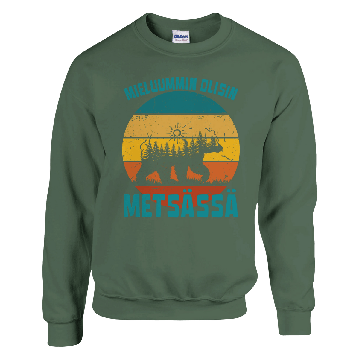 Mieluummin Olisin Metsässä v.7 - Collegepaita - Mun Paita