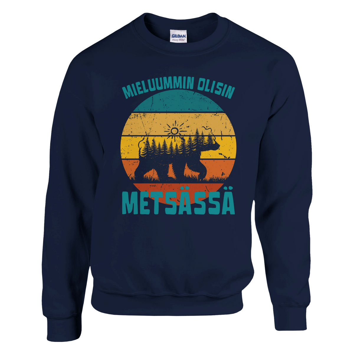 Mieluummin Olisin Metsässä v.7 - Collegepaita - Mun Paita