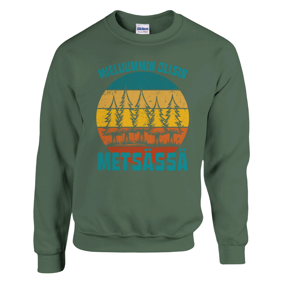 Mieluummin Olisin Metsässä v.9 - Collegepaita - Mun Paita