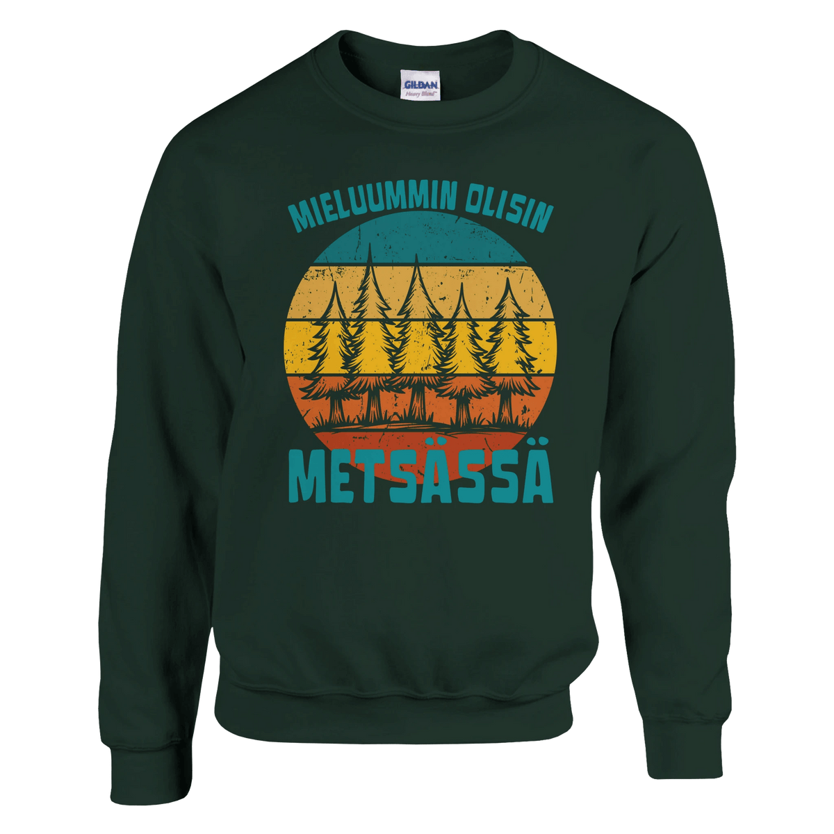 Mieluummin Olisin Metsässä v.9 - Collegepaita - Mun Paita