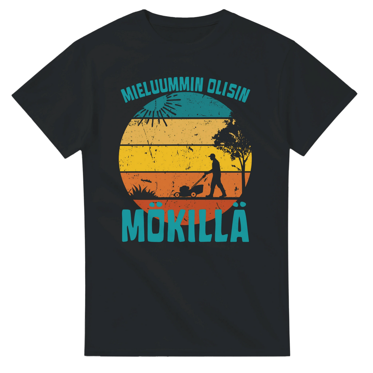 Mieluummin Olisin Mökillä Leikkaamassa Ruohoa - 3XL - 5XL - Mun Paita