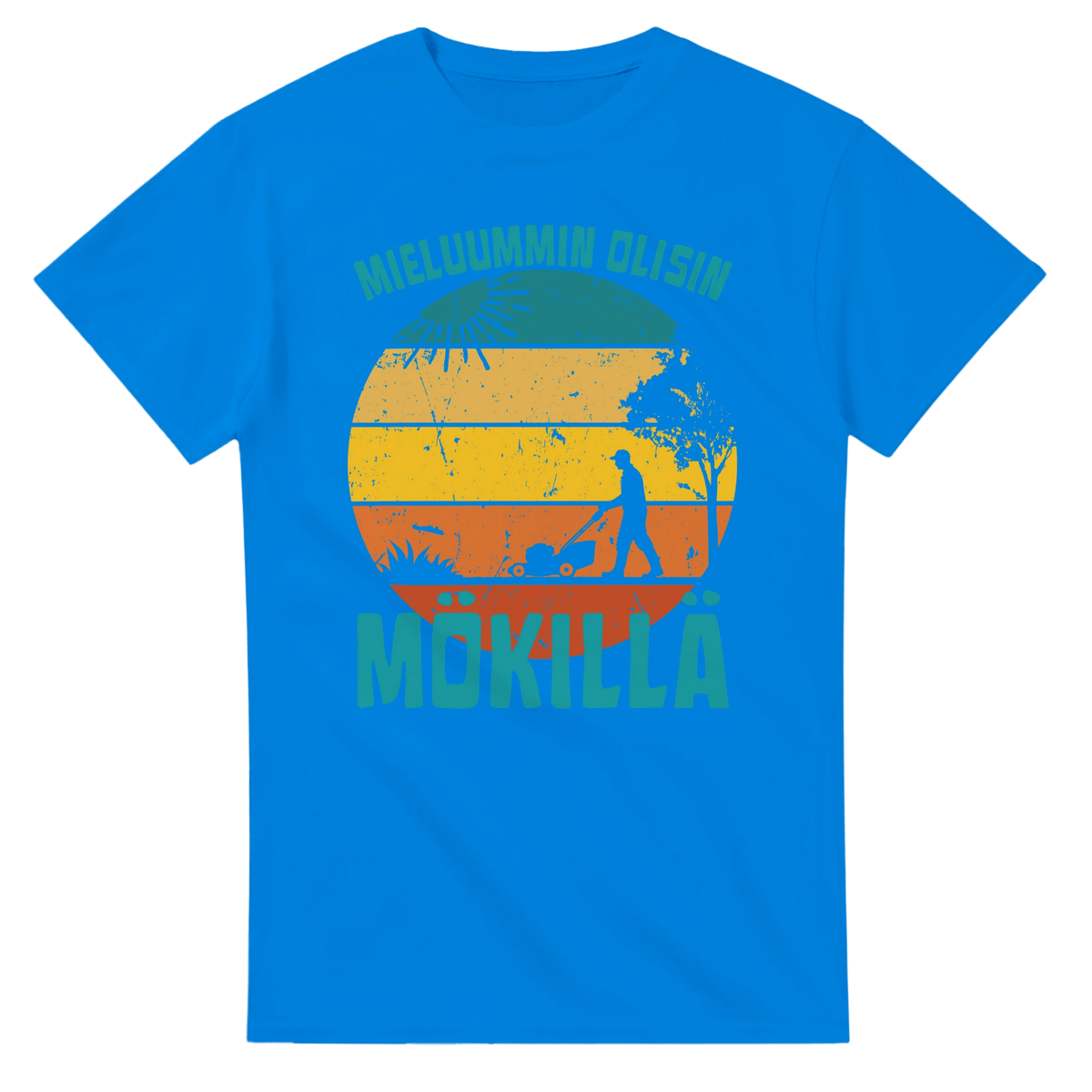 Mieluummin Olisin Mökillä Leikkaamassa Ruohoa - 3XL - 5XL - Mun Paita