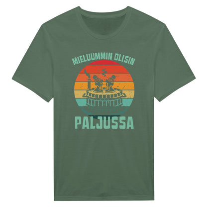 Mieluummin Olisin Paljussa - Miesten T - paita - Mun Paita