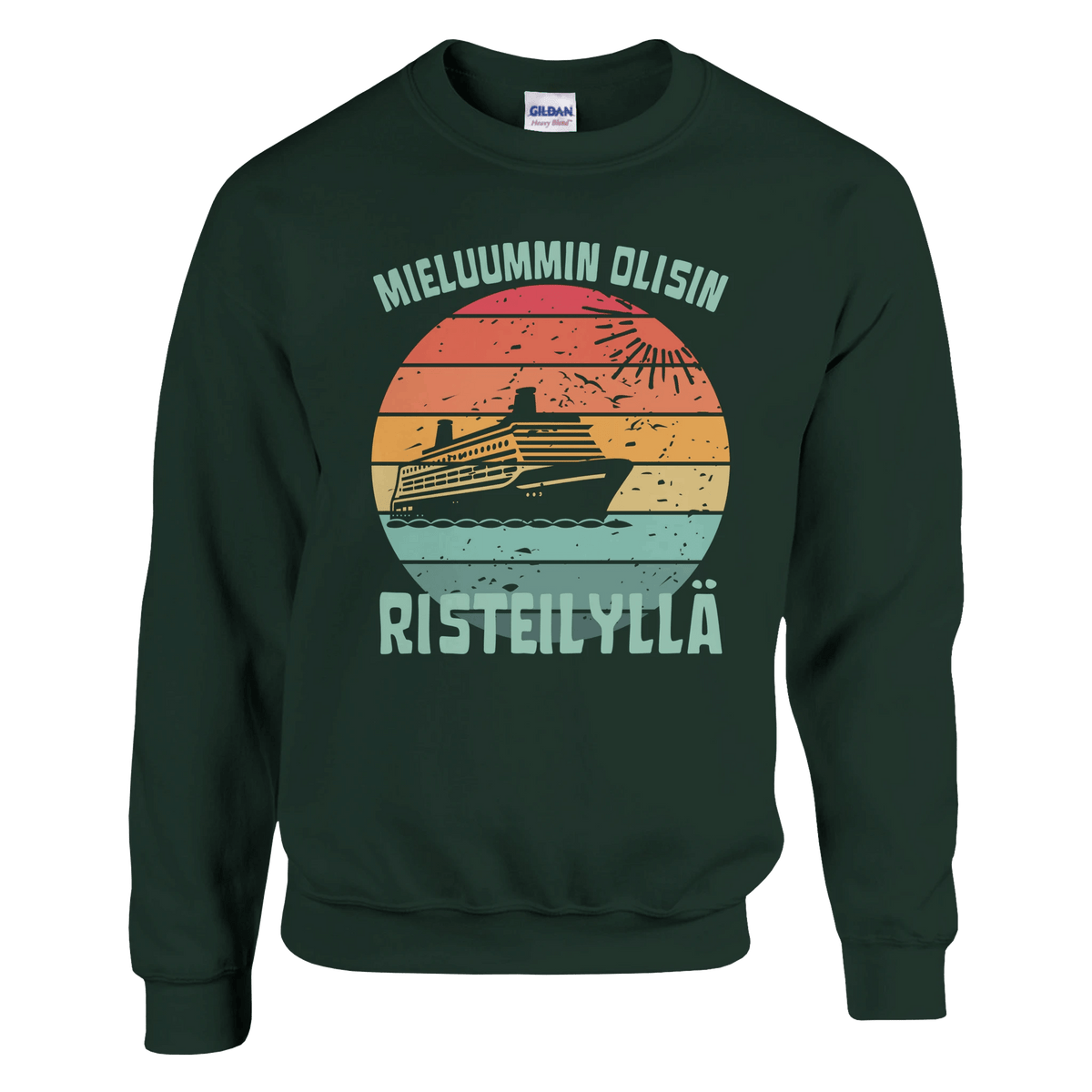 Mieluummin Olisin Risteilyllä - Collegepaita - Mun Paita