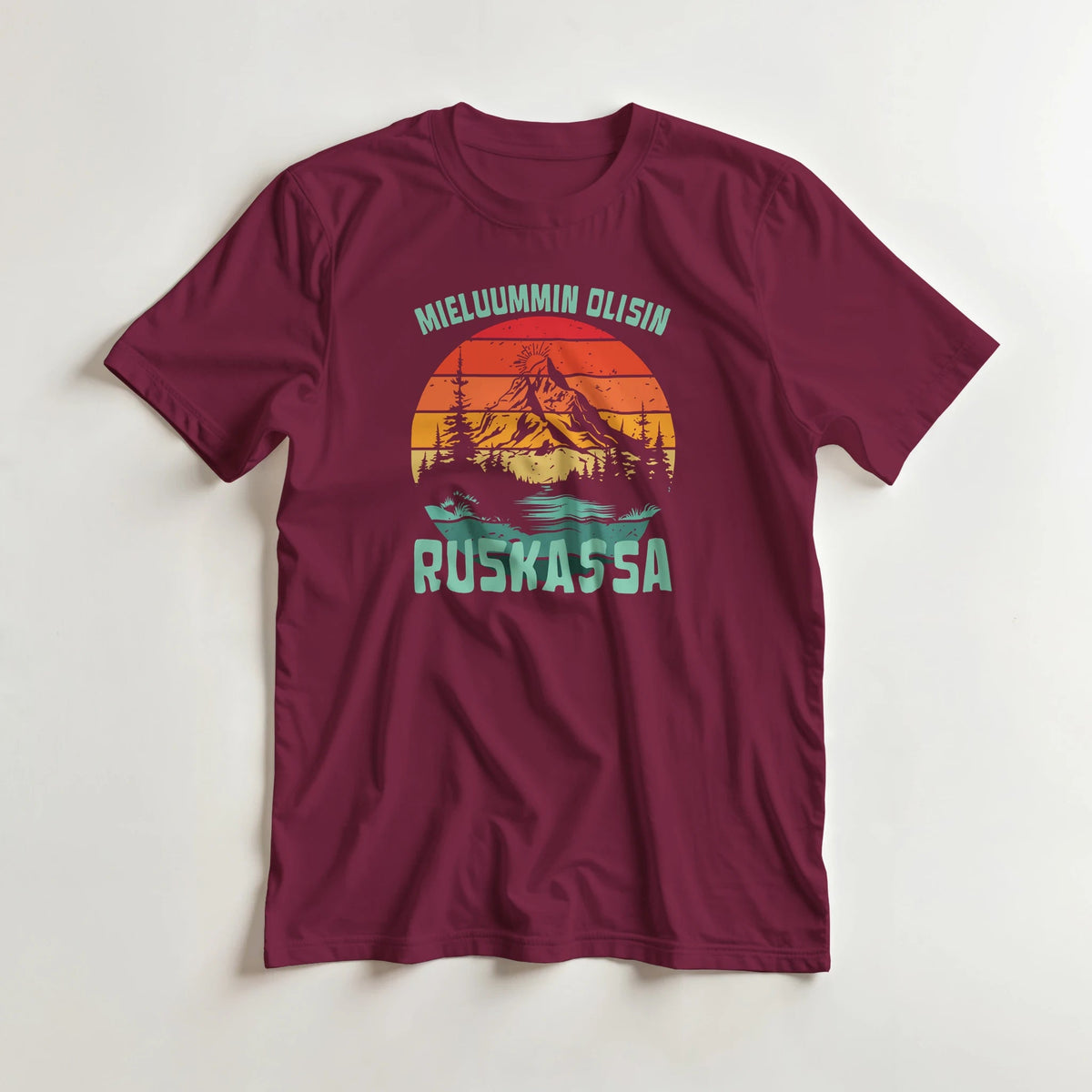 Mieluummin Olisin Ruskassa - 3XL - 5XL T - paita - Mun Paita