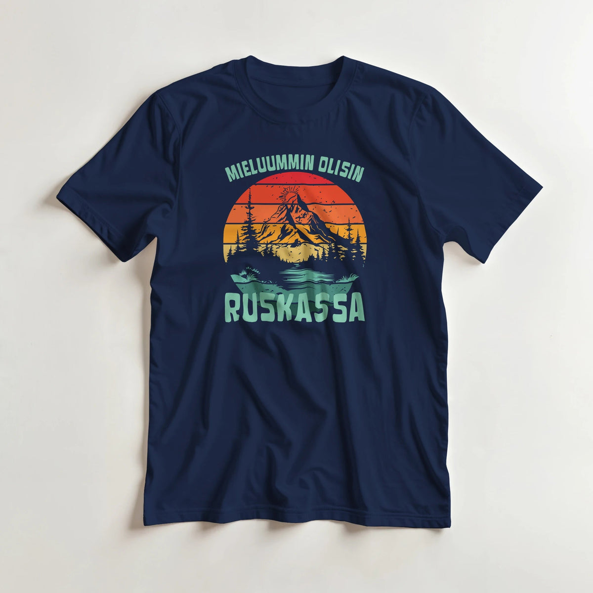 Mieluummin Olisin Ruskassa - 3XL - 5XL T - paita - Mun Paita