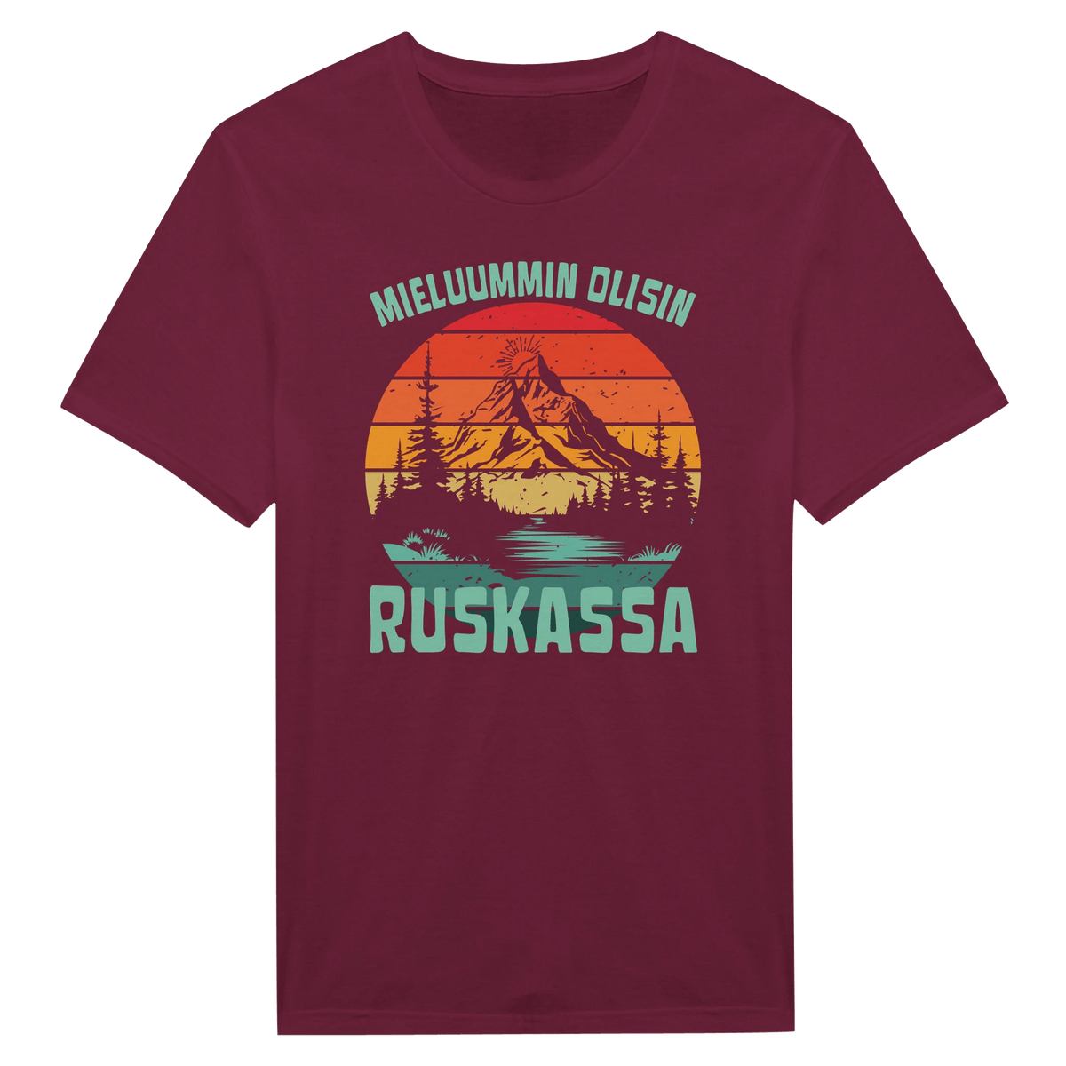 Mieluummin Olisin Ruskassa - Miesten T - paita - Mun Paita