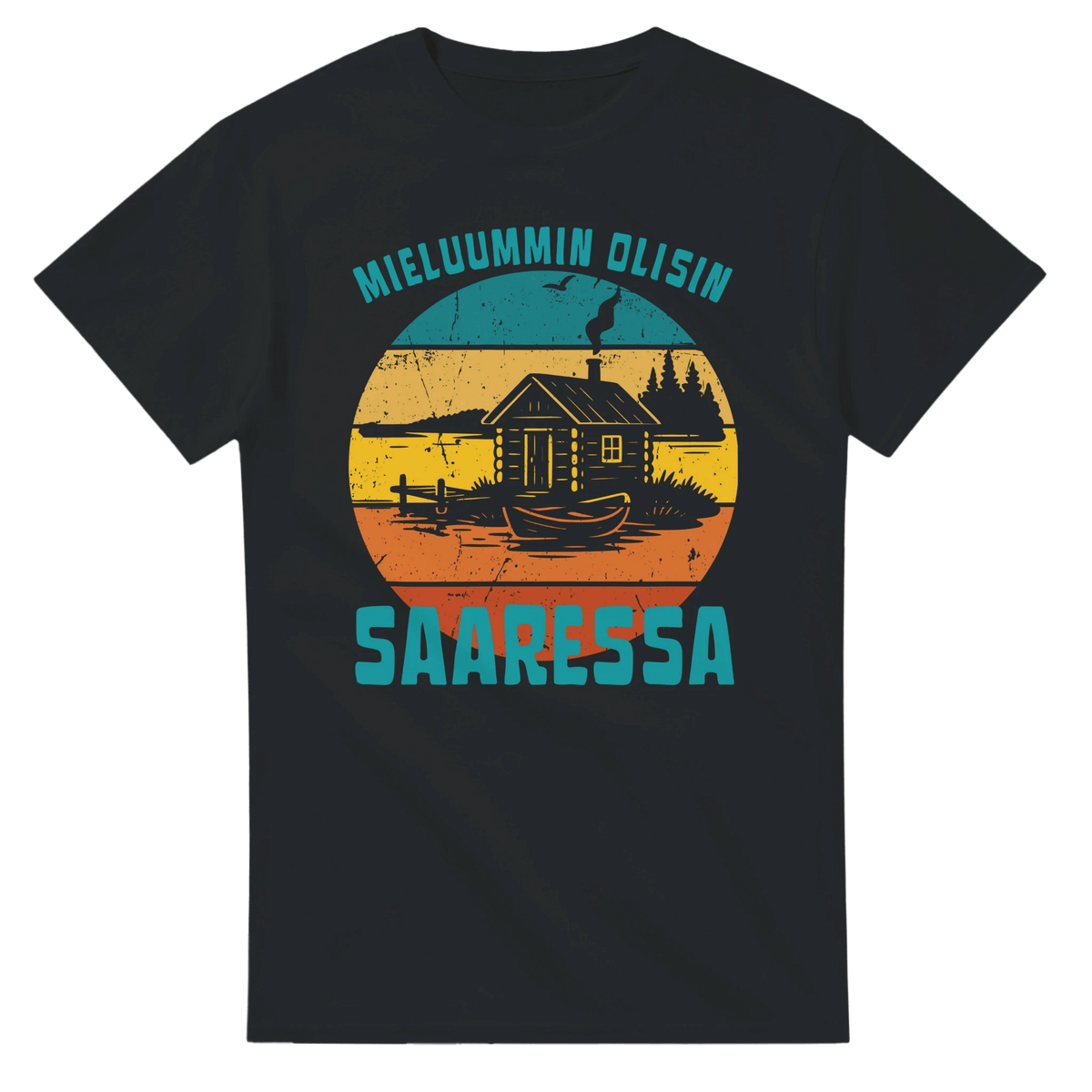 Mieluummin Olisin Saaressa - 3XL - 5XL - Mun Paita