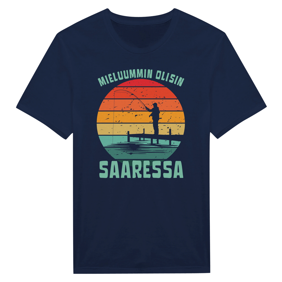 Mieluummin Olisin Saaressa v.2 - Miesten T - paita - Mun Paita